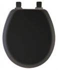 Mayfair By Bemis Cameron Round Black Enameled Wood Toilet Seat