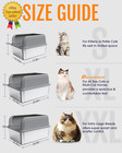 Stainless Steel Cat Litter Box  Metal Kitty Litter Box With Scoop  Anti-leakage 