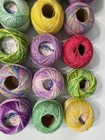   Lot Of 40 Vintage Coats And Clark s Tatting   Crotchet Thread Size 70 Colorful