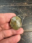 Hand Carved Jade Turtle Pendant  Archaic Style Tortoise Shell Amulet  Vintage G