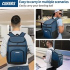 Bowling Backpack Single Bowling Ball Bag With Shoe Bag Up To Size 16 Padded