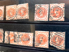 Lot Of 18 Great Britain Stamps Sc 111 Queen Victoria Jubilee One Half Penny 1887
