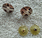 Very Nice Native American  925 Sterling Silver Round Medicine Wheel Earrings Wow