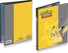 Pokemon Tcg 4-pocket Pikachu Portfolio Trading Card Album Binder  yellow grey 