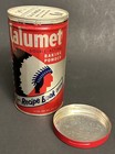 Still Sealed     Vintage 1960s Calumet Baking Powder 14 Oz Tin   Can Unused   