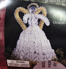 The Beadery  w5122 Golden Angel Holiday Christmas Craft Bead Ornament Kit New