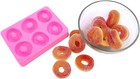 Realistic Peach Rings 6 Cavity Wax   Soap Mold  Flexible  Pink