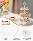 Kootek Dessert Cupcake Stand  5pcs Table Display 5 Set  Bright White 