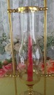Vintage Brass Nautical Hurricane Candle Lantern Hanging Maritime Style