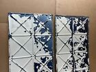 2pc Lot Of 24  By 12  Antique Ceiling Tin Metal Reclaimed Salvage Art Craft Deco