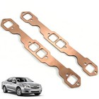 Sbc Copper Header Gaskets Square Port For Chevy 350 305 383 327