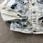 Vintage Levis Jacket Mens Large 50l Denim Blue Jean Thrashed 71586