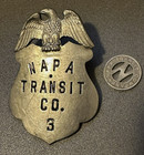 Napa Transit Bus Driver s Badge   Fare Token  Maker  I j San Franbcisco  Calif