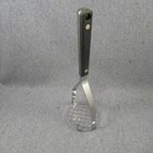 Vintage Ekco Flint Potato Vegetable Masher Stainless Steel Black Handle 9-1 2 