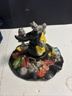 Ceramic Bisque Mold Witch Hat   Squirrels Halloween Fall Hand Painted Partrepair