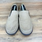 Crocs Walu Slip On Size 10 Canvas Tan Color Shoes 11270 Mens