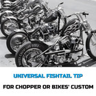 Fishtail Tail Pipe Tip For 1 75   O d  Header Pipes Or Drag Pipes  1 Pc End Cap