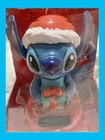 New Disney Stitch  of Movie Fame  Solar Bobble Head In Santa Cap W  Gift  6sh