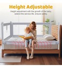 Bed Rail Toddlers 3 Side Safety Baby Bed Rail Guard Child Lock 78 74 x78 74 King