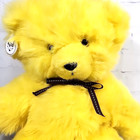 Russ Berrie Yellow Teddy So Brite Bear Plush Item 1780 Tags Vintage 15in Korea