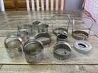 Vintage Biscuit Cutters Aluminum Stainless Lot Of 12 Donut Round Metal Handles
