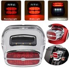 Chrome Led Tail Light Running Brake For Harley Touring Road King Electra Glide