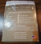 New Green Cradle 100  Organic Cotton Crib Fitted Sheet White Stripe 28 x52 
