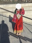 Vintage Afghan Kuchi Dress   Handmade Traditional Embroidered Maxi Dress 