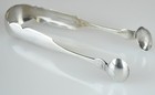 Adam Henderson Coin Silver Sugar Tongs C1840 - Poughkeepsie Ny - 6  - 45 4 Grams
