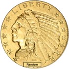 Us Gold  5 Indian Head Half Eagle - Pcgs Ms63 - Random Date And Label