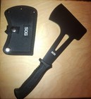 Sog Camp  Axe 2 5  Stainless Steel Cutting Edge Textured Rubber Handle   Sheath