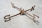 Antique Brass Bronze Lightning Rod Weathervane Directional Arrows 23  Large Vtg