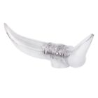 United Pacific 72005 Chrome Bull Horn Hood Ornament 10  X 4  - 1 Unit