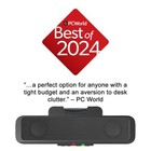 Black Usb Powered Stereo Speakers For Pc Mac Compact Design With Easy Controls