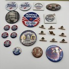 Lot Of 25 Vintage Presidential Campaign Pins pinbacks buttons  Metal 