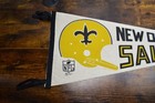 Vintage 1967 Nfl New Orleans Saints Pennant Football Collectible 30 Inches 