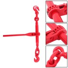 4pcs Ratchet Load Binder Chain Binder Kit 3 8 -1 2  9215lbs 10ft G80 Hook Chain