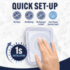 Small Travel Shower Mirror - Fogless Shower Shaving Mirror With Triple Suction C