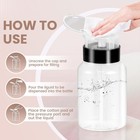 Nail Polish Remover Pump Dispenser 2 Pack Acetone Safe Abs Bottle -200ml  6 8oz 