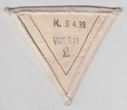 Ww2 German Kriegsmarine Gefreiter Rank Chevron Insignia Patch White Original