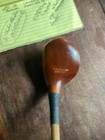 Antique Hickory Wood Shaft Uk Made Large Head 12  Brassie Schilling Golf Club