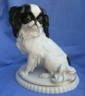 10  Japanese Chin Pekingese Germany Dog Hand Painted Figurine