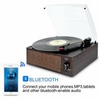 Bluetooth Vintage Vinyl Record Player Belt-driven 3-speed Turntable  Aux Input