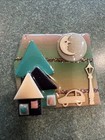 Vintage House Pin Brooch Designed By Artist Lucinda Yates