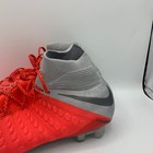 Nike Hypervenom Phantom 3 Elite Df Fg Soccer Cleats Mens Size 9 Red Gray 2