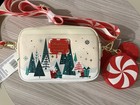 Disney Parks Loungefly 2026 Christmas Mickey Crossbody Bag Purse   Coin Pouch