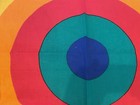 Int l Printworks Fabric Wallhanging Bullseye Vintage Retro Mid Century Art Deco