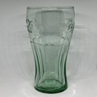 Vintage Coke Coca Cola 16 Oz Green Tint Glass Embossed