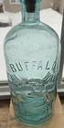 Vintage Aqua Buffalo Lithia Springs Water Bottle Natures Materica Medica