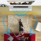 Wireless Surround Sound Bar 4 Speaker System Subwoofer Tv Home Theater Remote    